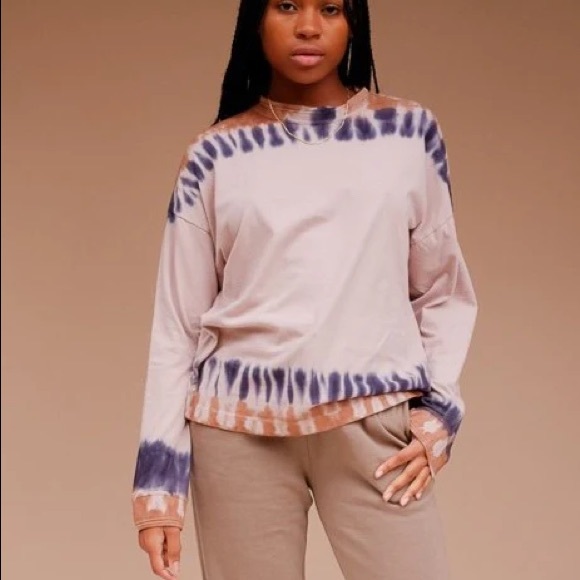 Tops - Richer Poorer Relaxed Long Sleeve Pullover Tie Dye